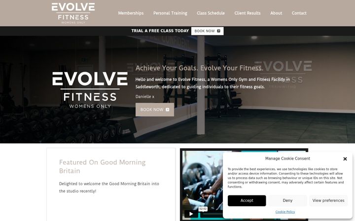 Screenshot of evolvewithd.fitness
