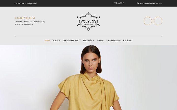 Screenshot of evolylove.com