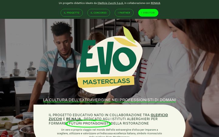 Snímek obrazovky evomasterclass.it