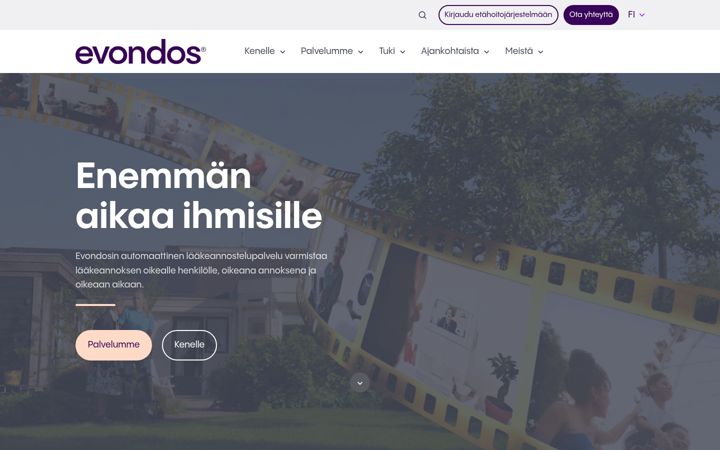 Ekrānuzņēmums no evondos.fi