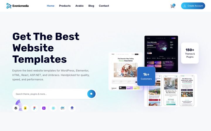 Screenshot of evonicmedia.com