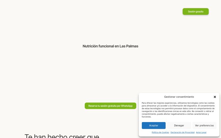 Screenshot of evonutricion.com