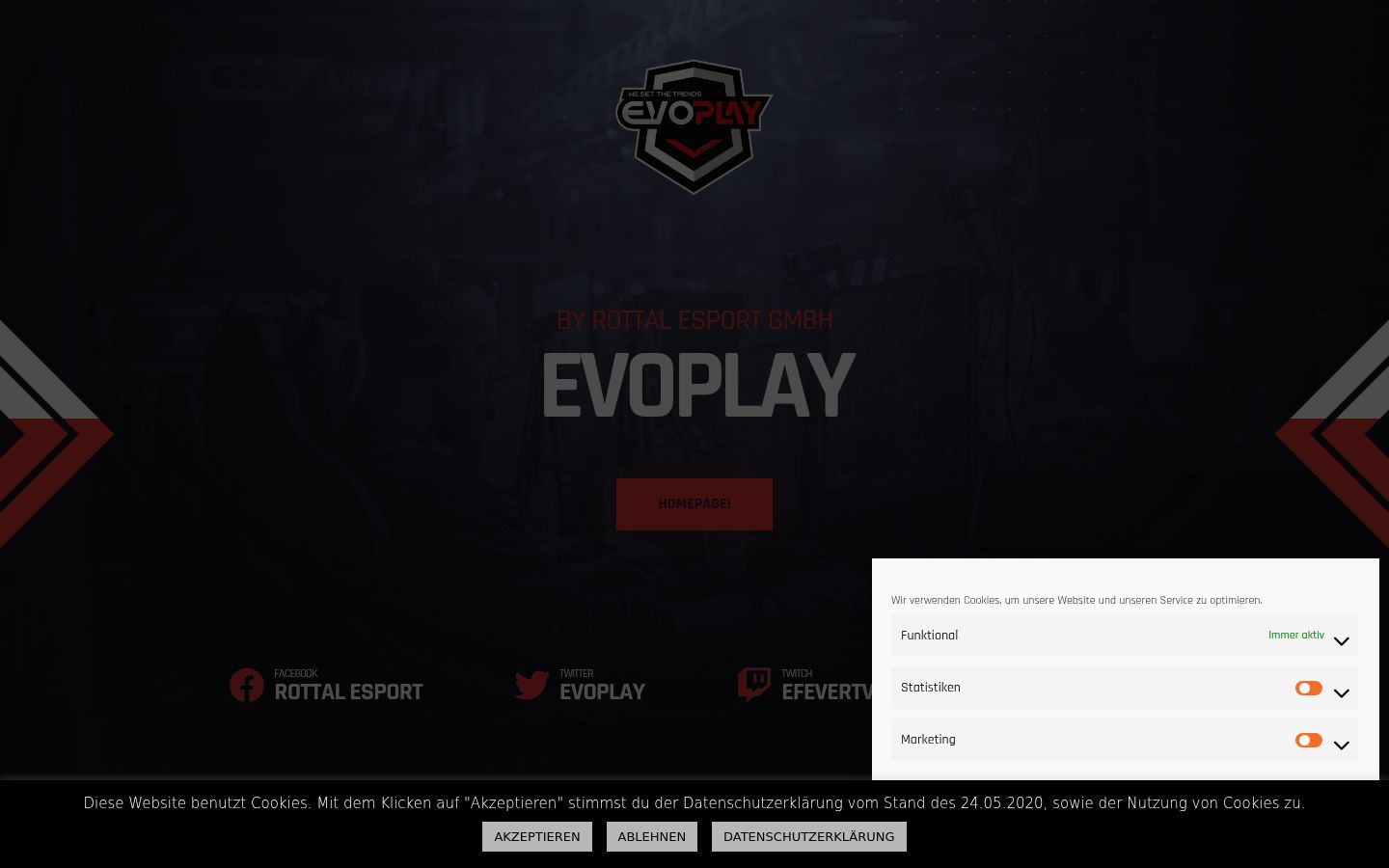 Screenshot του banner συγκατάθεσης που εμφανίστηκε πριν από οποιαδήποτε αλληλεπίδραση