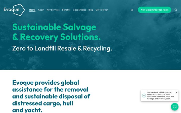 Screenshot of evoque-group.co.uk