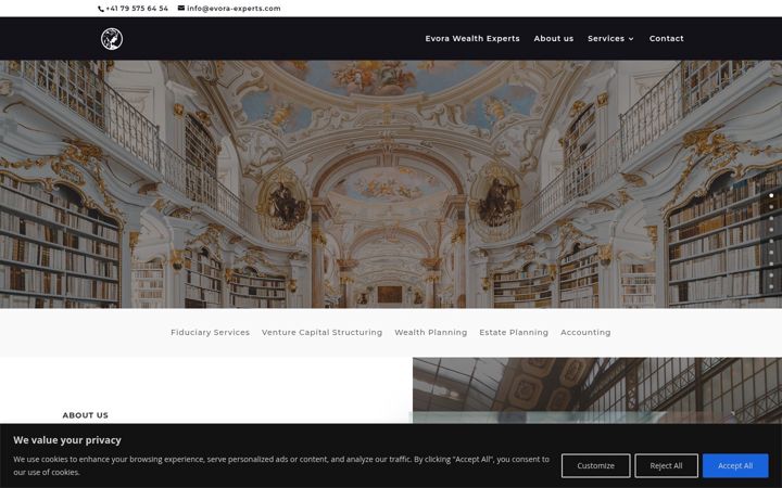 Screenshot of evora-experts.com