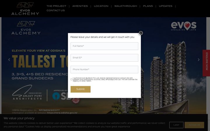 Screenshot of evosalchemy.com