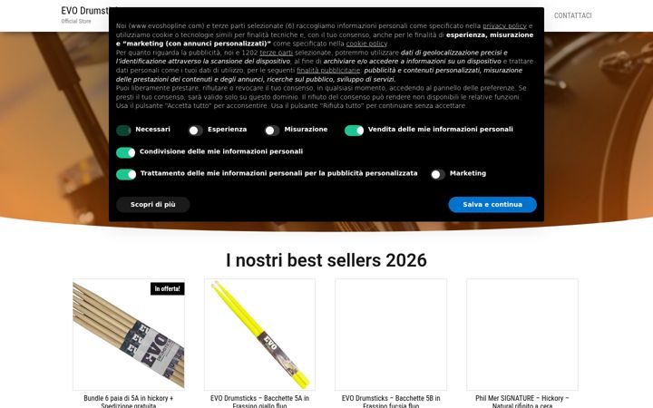 Screenshot of evoshopline.com