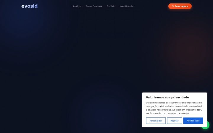Screenshot of evosid.com.br