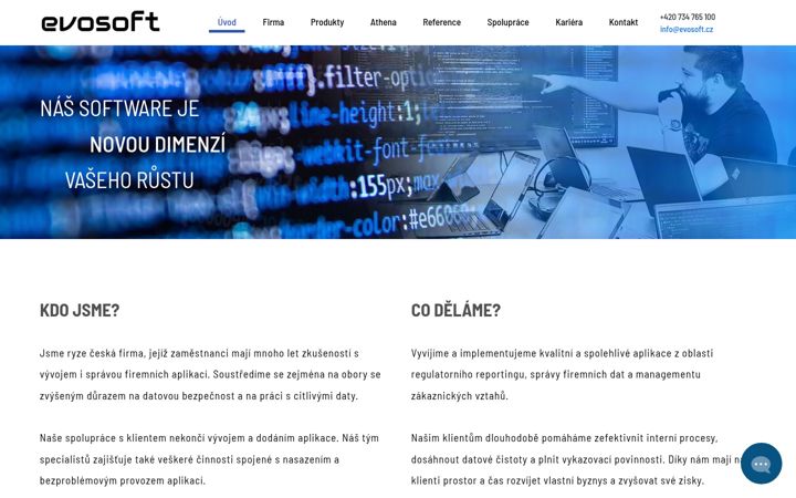 Captura de ecrã de evosoft.cz