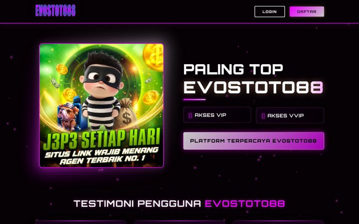 Screenshot of evostoto88.org