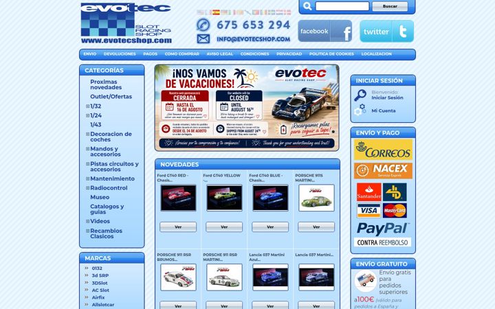 Screenshot of evotecshop.com