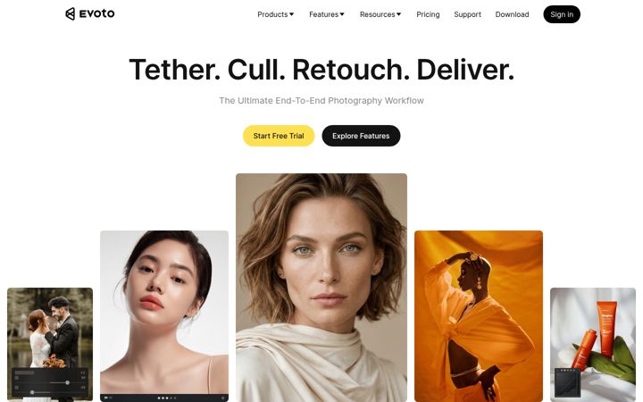 Screenshot of evoto.ai