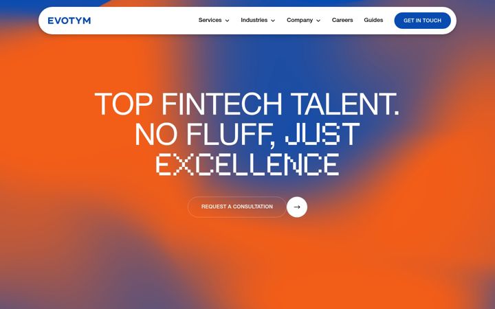 Screenshot of evotym.com
