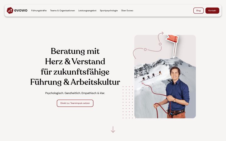 Screenshot of evowo.de