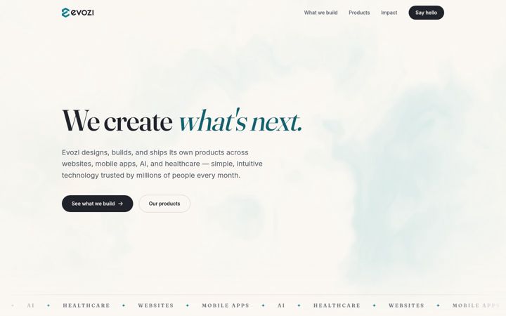 Screenshot of evozi.com