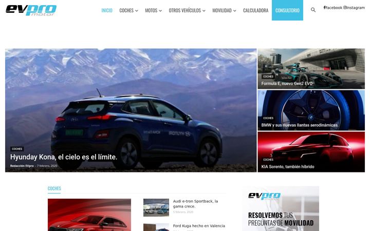 Screenshot of evpro.es