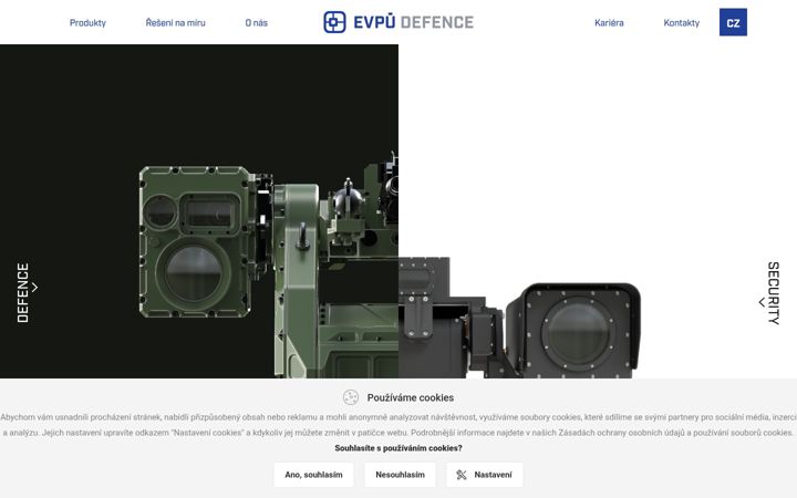Screenshot of evpudefence.cz