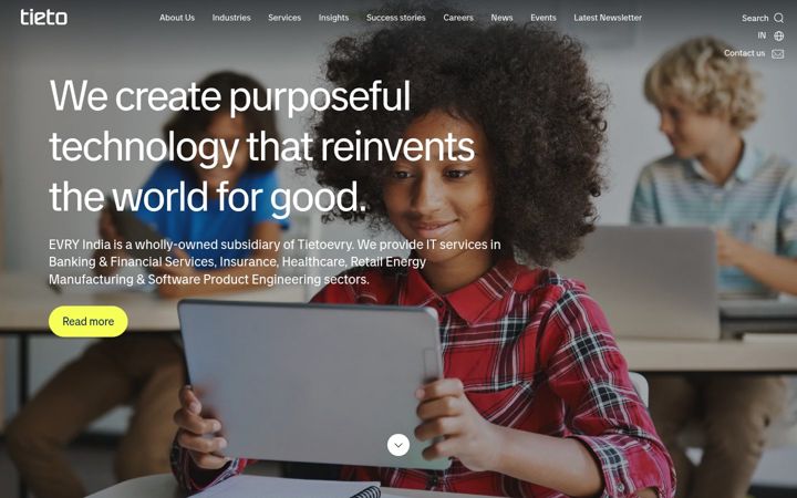 Screenshot of evry.com