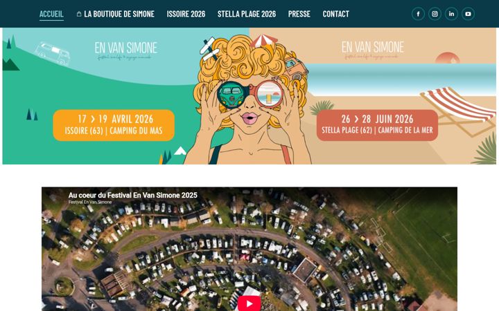 Screenshot of evs-festival.fr