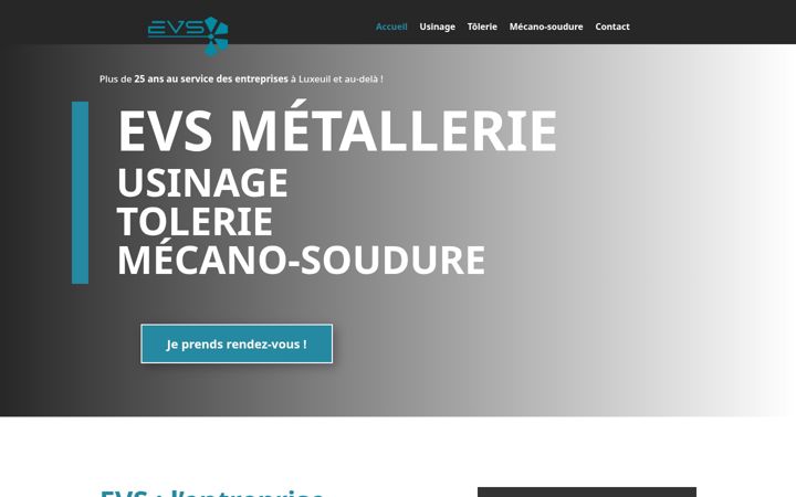 Screenshot of evs-metallerie.fr