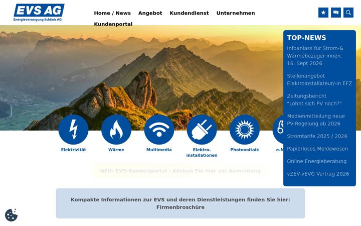 Ekrano kopija evsag.ch