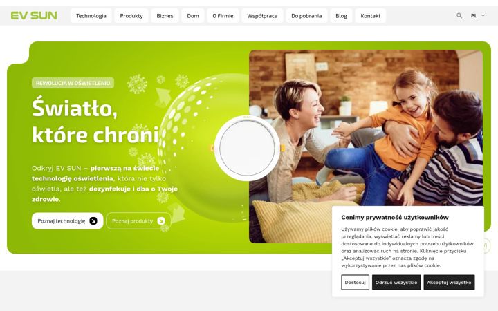 Screenshot of evsun.pl