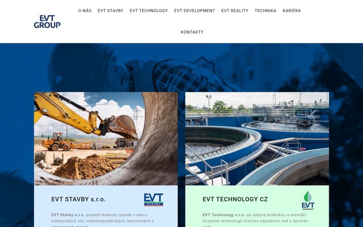 Screenshot of evt-group.cz