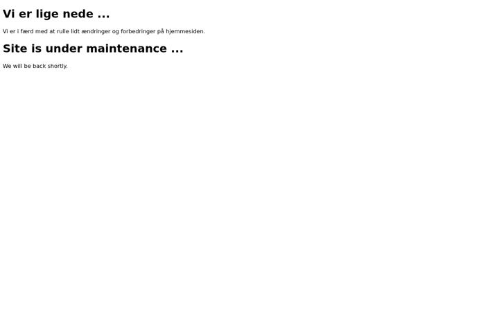 Screenshot of evtf.dk