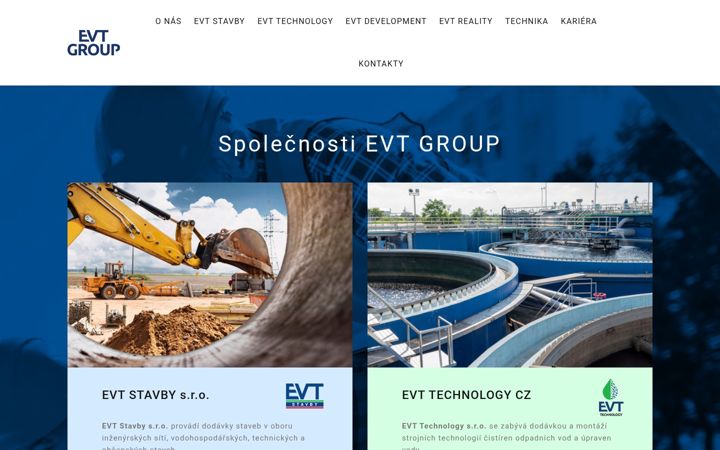 Screenshot of evtgroup.cz