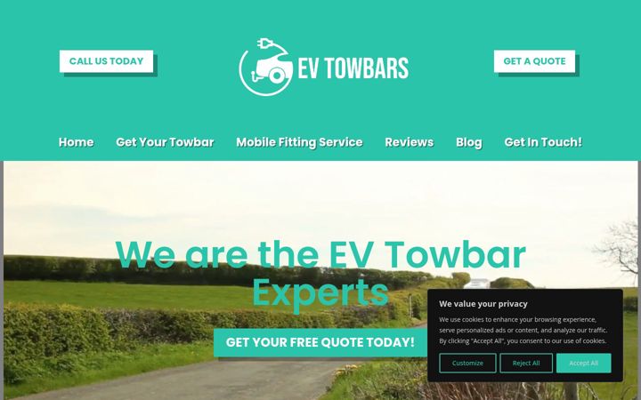 Screenshot of evtowbars.co.uk