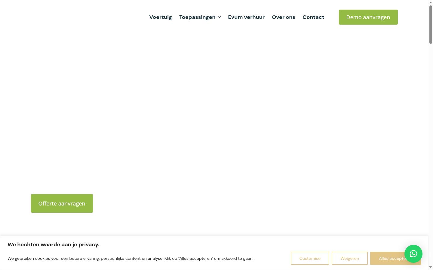 Capture d'écran de la bannière de consentement affichée avant toute interaction