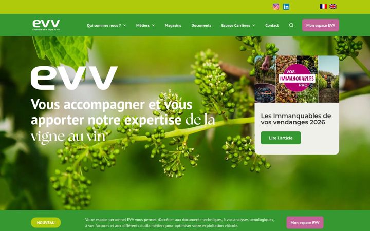 Screenshot of evv.fr