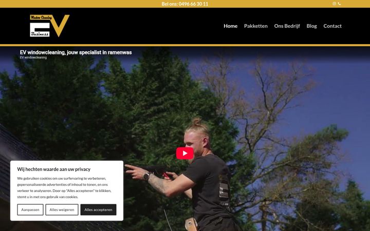 Snímek obrazovky evwindowcleaning.be
