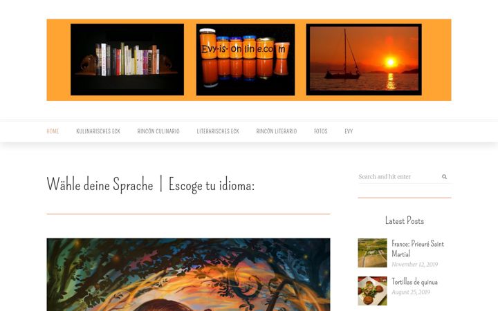 Screenshot of evy-is-online.com
