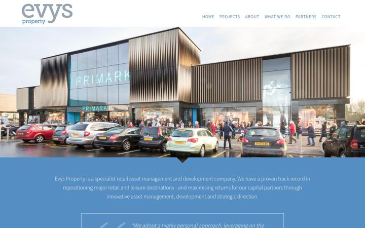 Screenshot of evysproperty.com