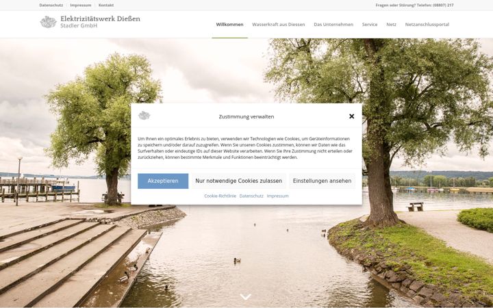 Screenshot of ew-diessen.de