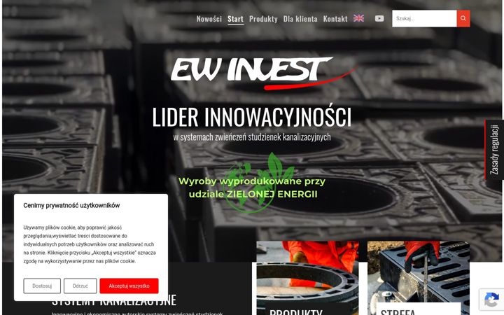 Screenshot of ew-invest.com