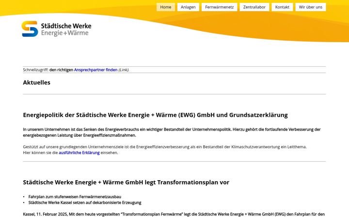 Screenshot of ew-kassel.de