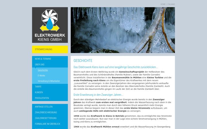 Screenshot of ew-kiens.it