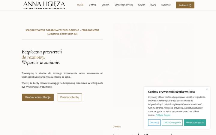 Screenshot of ewa-ligieza.pl