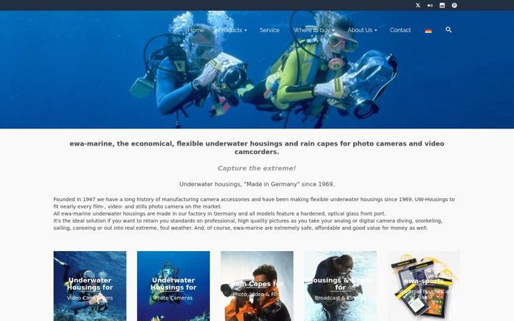Screenshot of ewa-marine.com