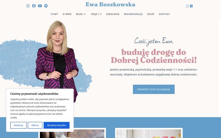Screenshot of ewaboszkowska.pl