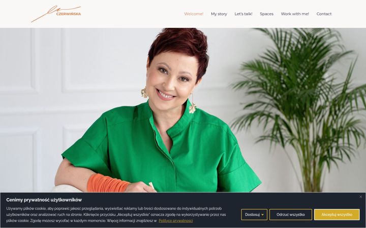 Screenshot of ewaczerwinska.pl