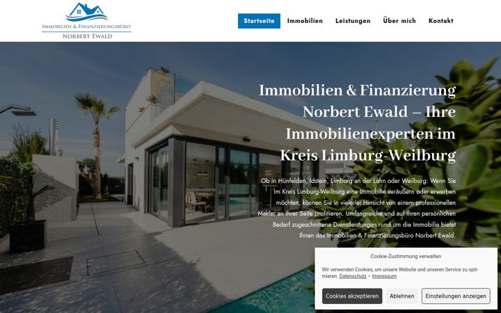 Screenshot of ewald-immo.de