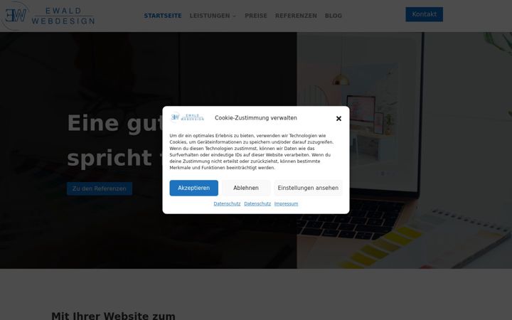 Screenshot of ewald-webdesign.de