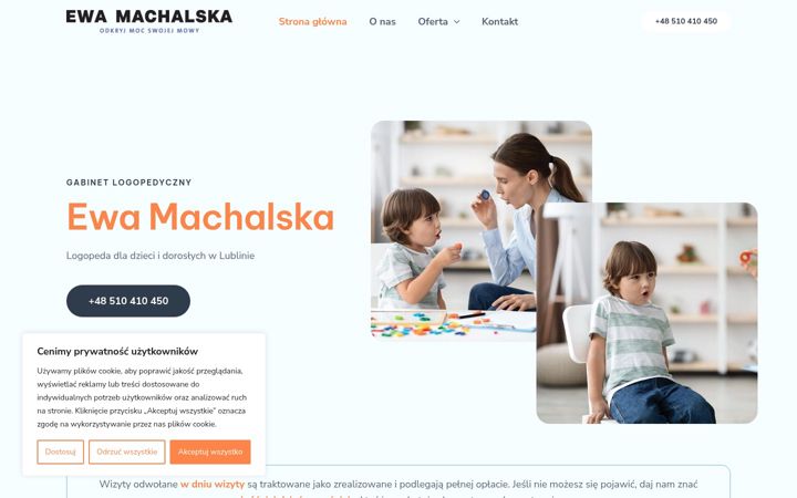 Screenshot of ewamachalska.pl