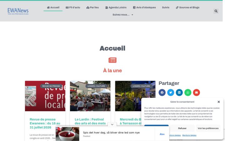 Screenshot of ewanews.com