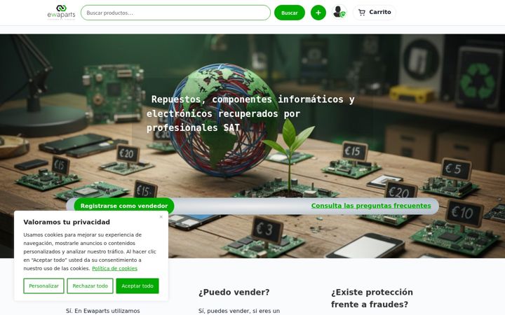 Screenshot of ewaparts.com