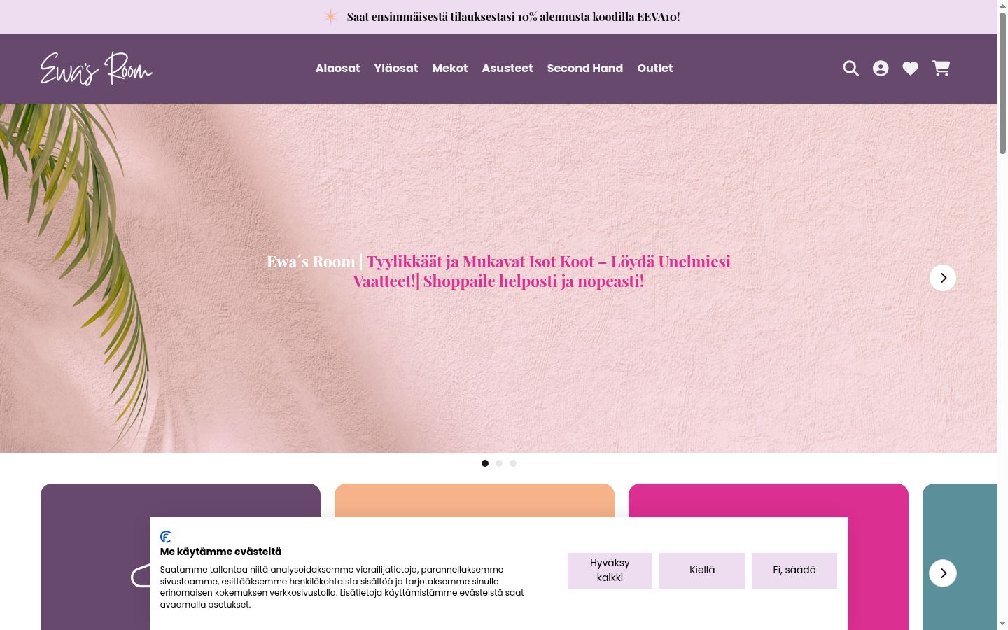 Capture d'écran de la bannière de consentement affichée avant toute interaction