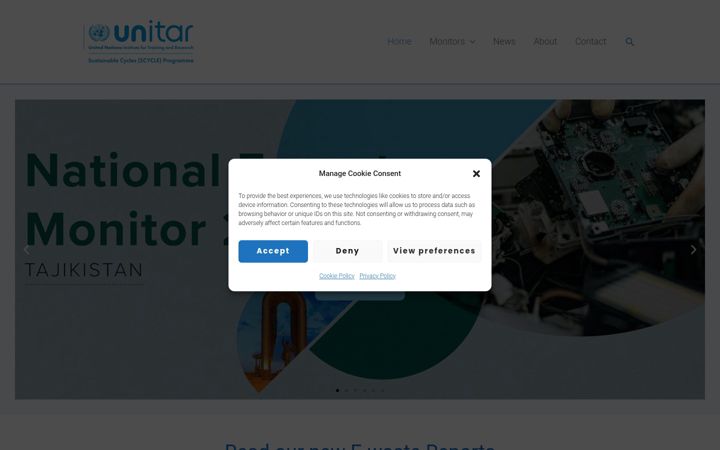 Screenshot of ewastemonitor.info